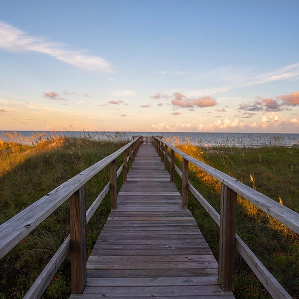 cat walk carolina beach ocean view