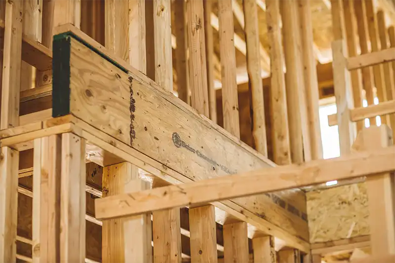 LVL Glue Lumber rafters new home construction